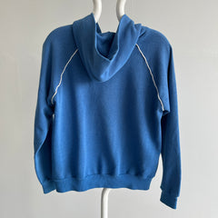 1980s Henley Hoodie with White Piping. So sweet!