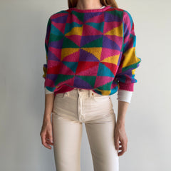 1980s Made in Italy - Gitano - Geometric Sweater