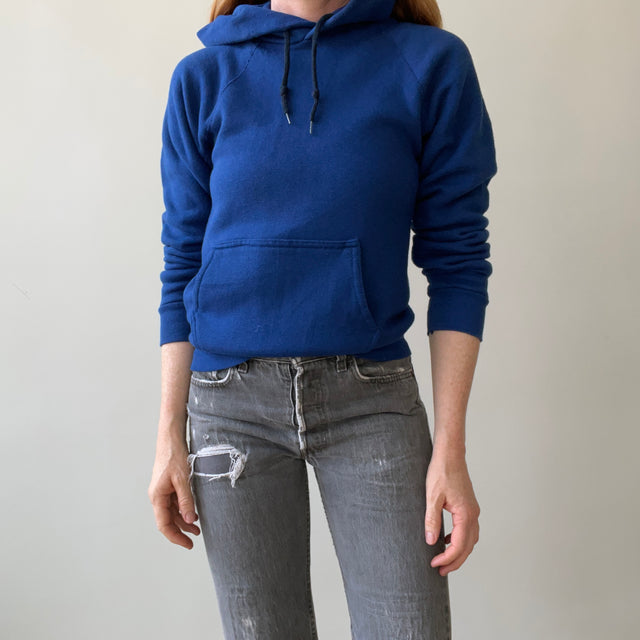 1970s/80s Navy Blue Hoodie by Discus