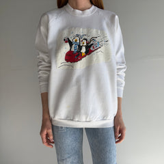 1980s Pepsi and Penguins Holiday Sweatshirt - !!!