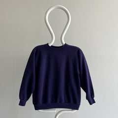 1990s Indigo Blue/Purple Blank Sweatshirt by HHW