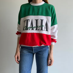 1980s Made in Italy, Italia Color Block Sweatshirt