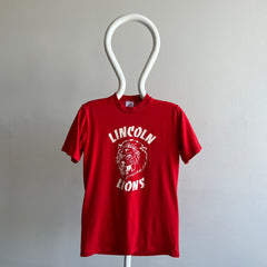 1980s Lincoln Lions Smaller School T-Shirt