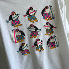 1980/90s Surfer Penguins in Sunnies T-Shirt