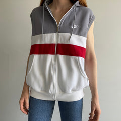 1990s Nike Color Block Hoodie Warm Up Vest - Wowza