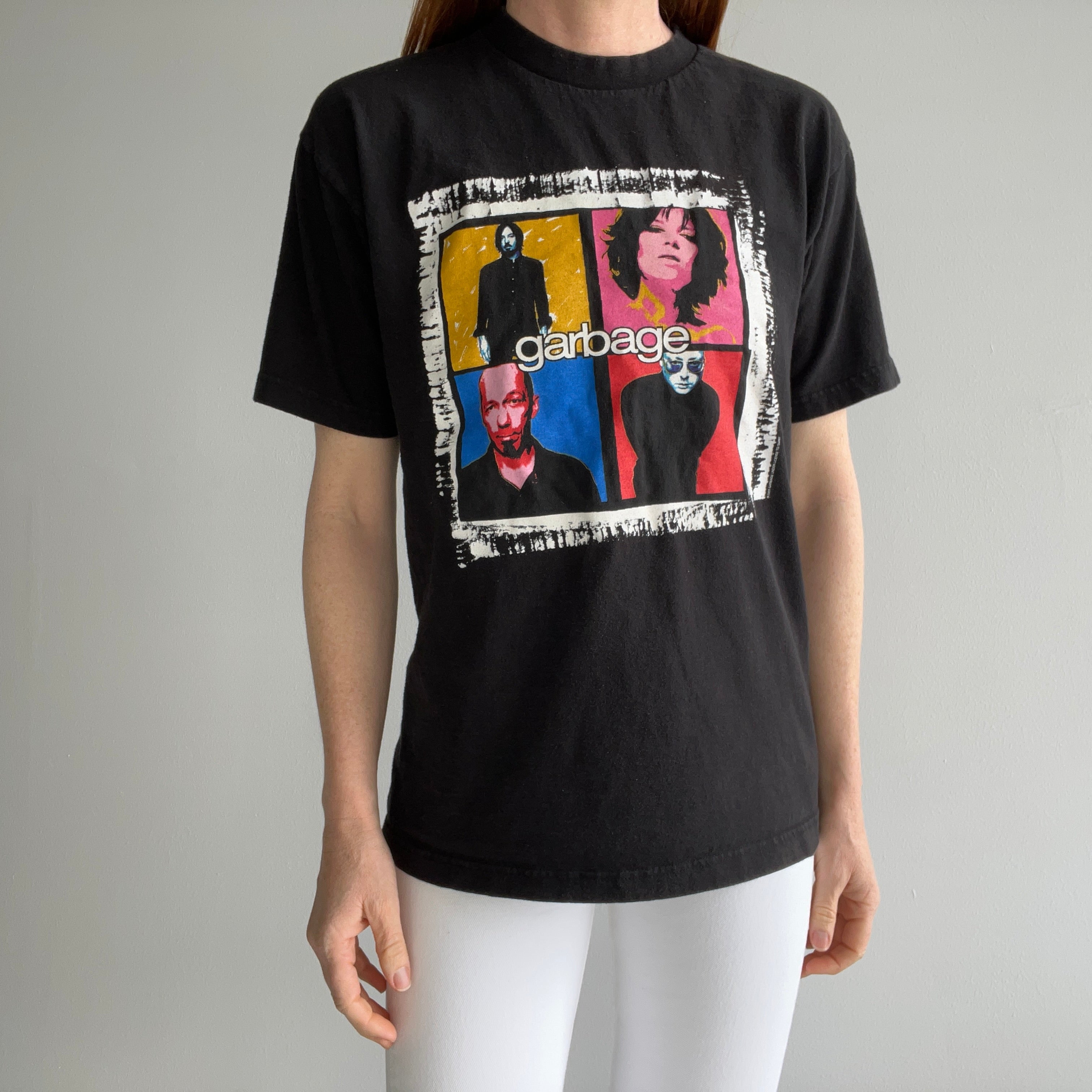 2001 Garbage Beautiful Tour Front and Back T-Shirt