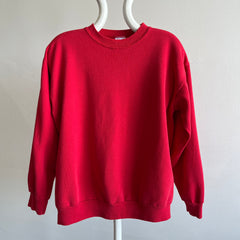 1990s Blank Red Sweatshirt by Saturday's Harbo