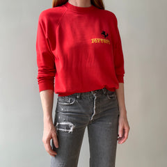 1980s Ferrari Sweatshirt with a Few Loose Threads (That are still there)