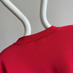 1990s Blank Red Sweatshirt by Saturday's Harbo