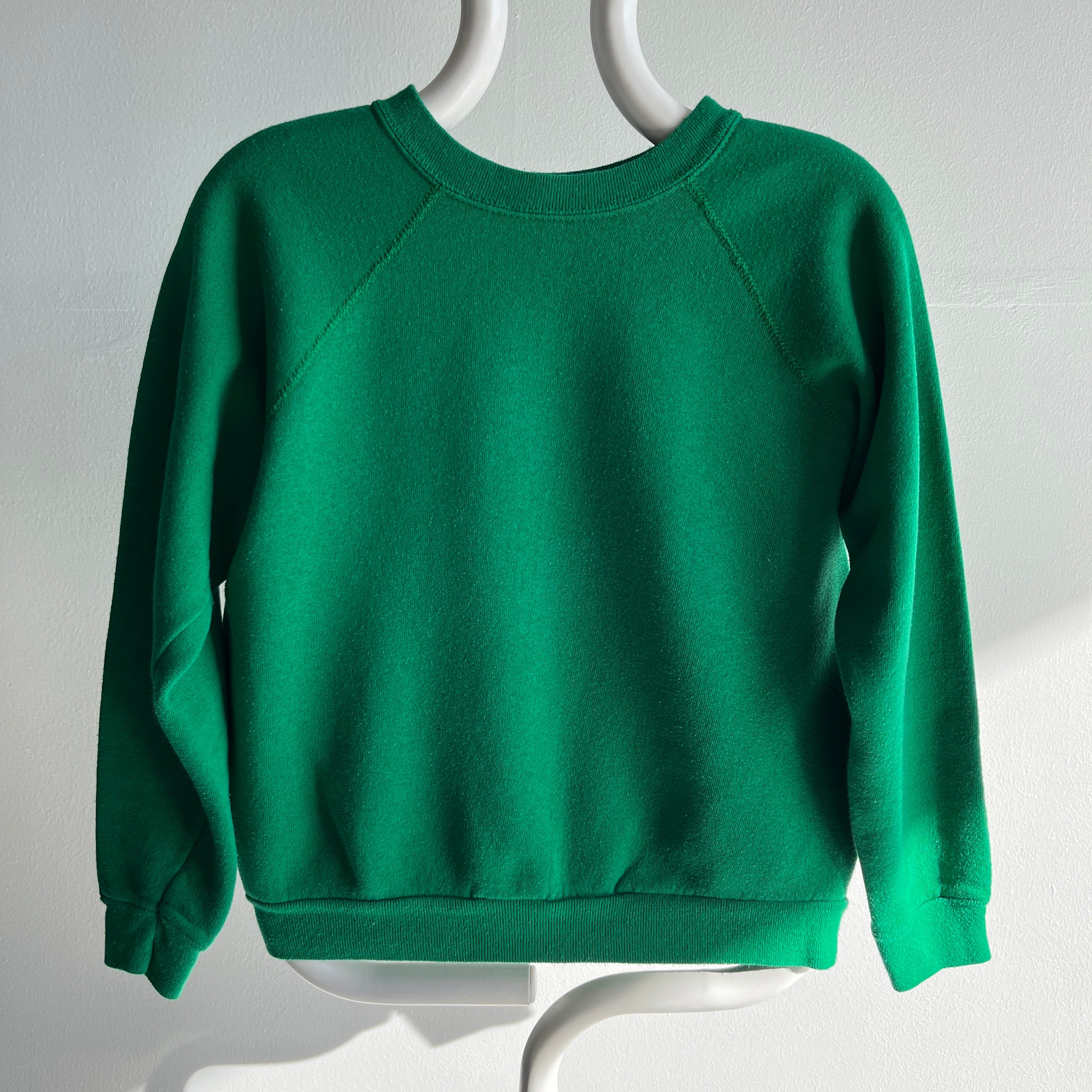 1980s Sweet Smaller Kelly Green Sweatshirt by Tultex