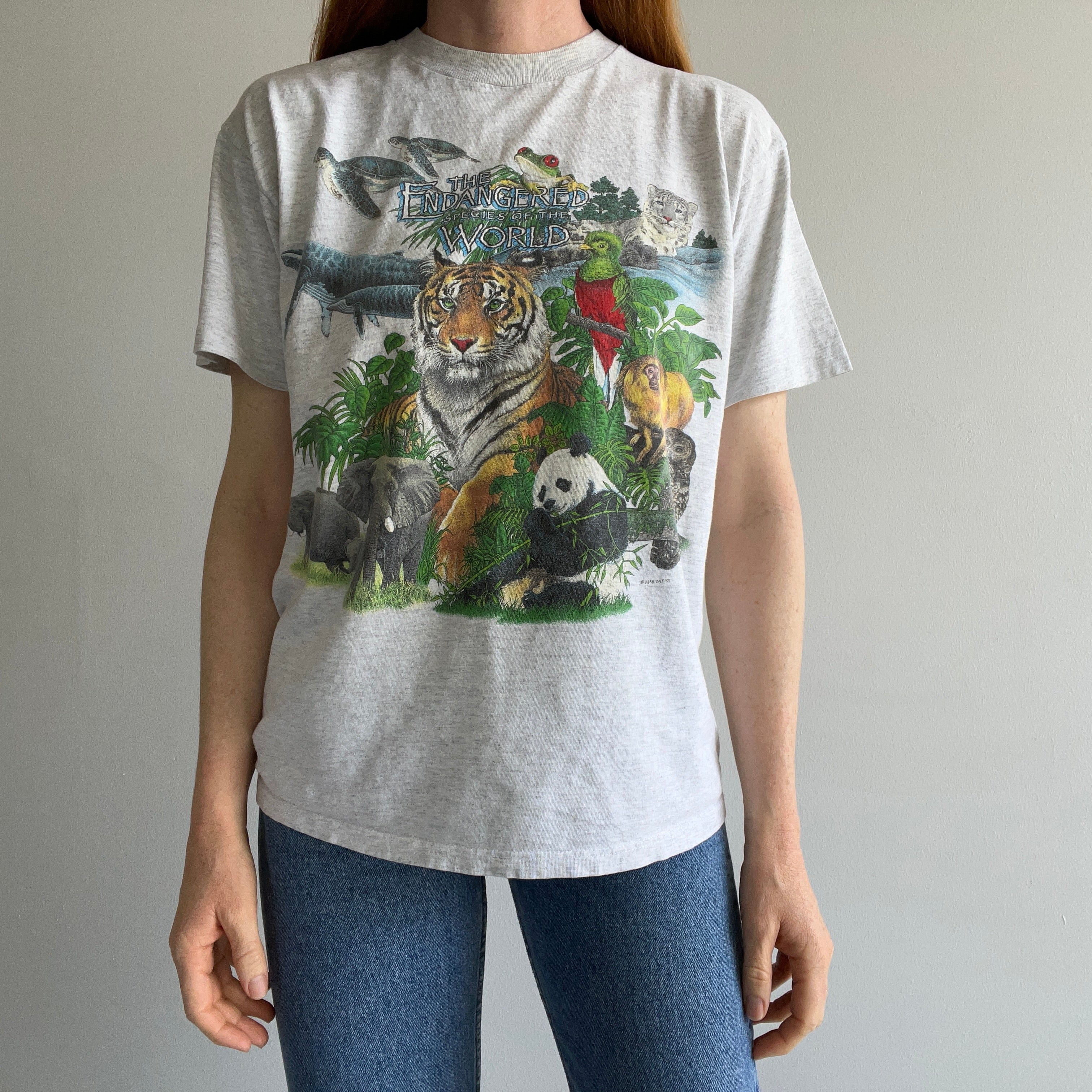 1991 The Endangered Species of The World - by Habitat T-Shirt