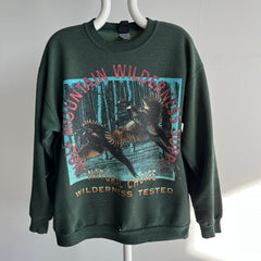 1990s Wolf Mountain Wilderness Supply Beat Up Sweatshirt