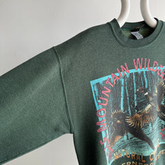 1990s Wolf Mountain Wilderness Supply Beat Up Sweatshirt