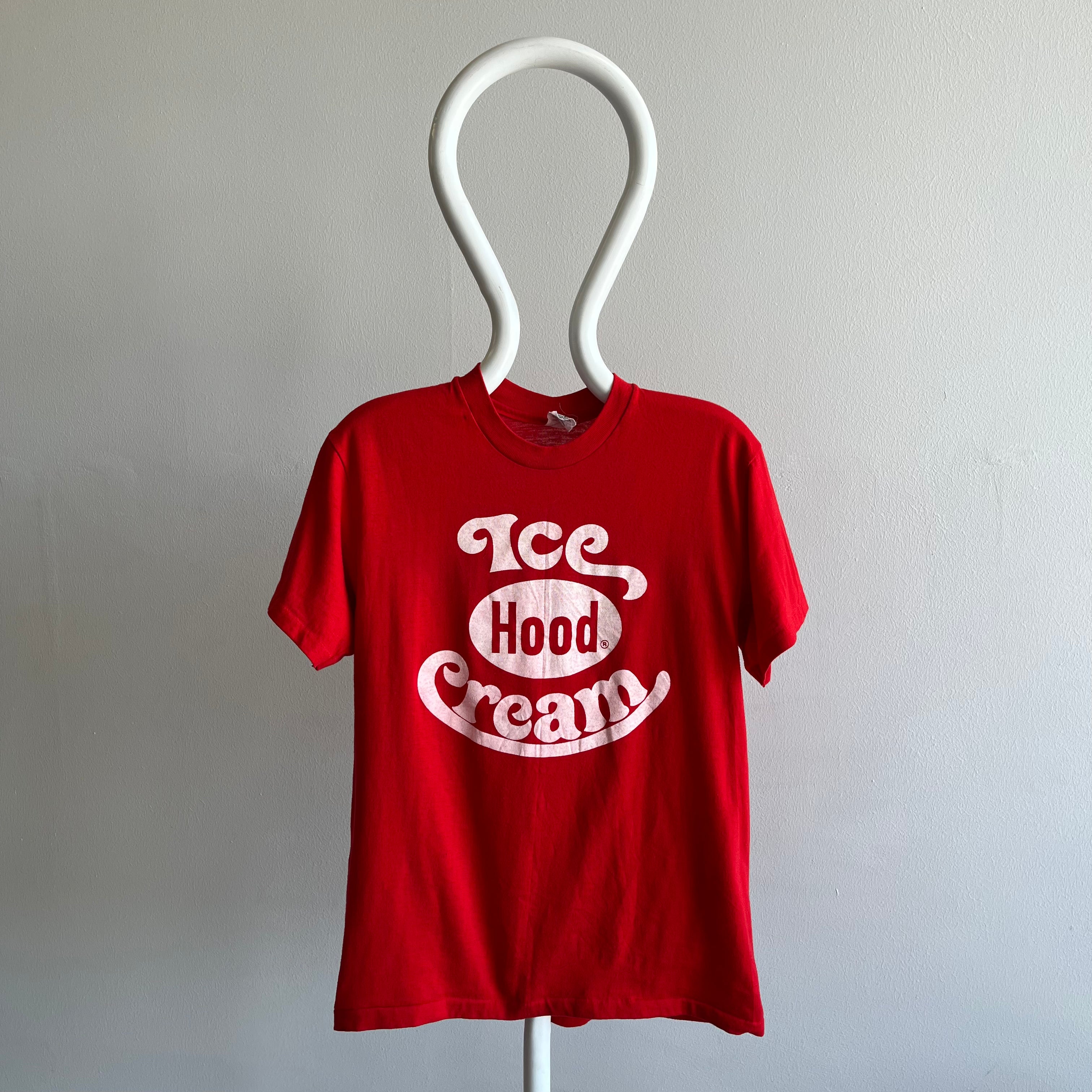 1970/80s Hood Ice Cream Front and Back T-Shirt - So Classic