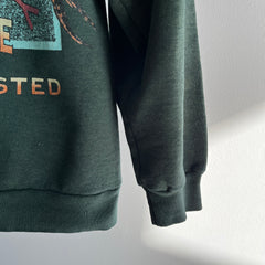 1990s Wolf Mountain Wilderness Supply Beat Up Sweatshirt