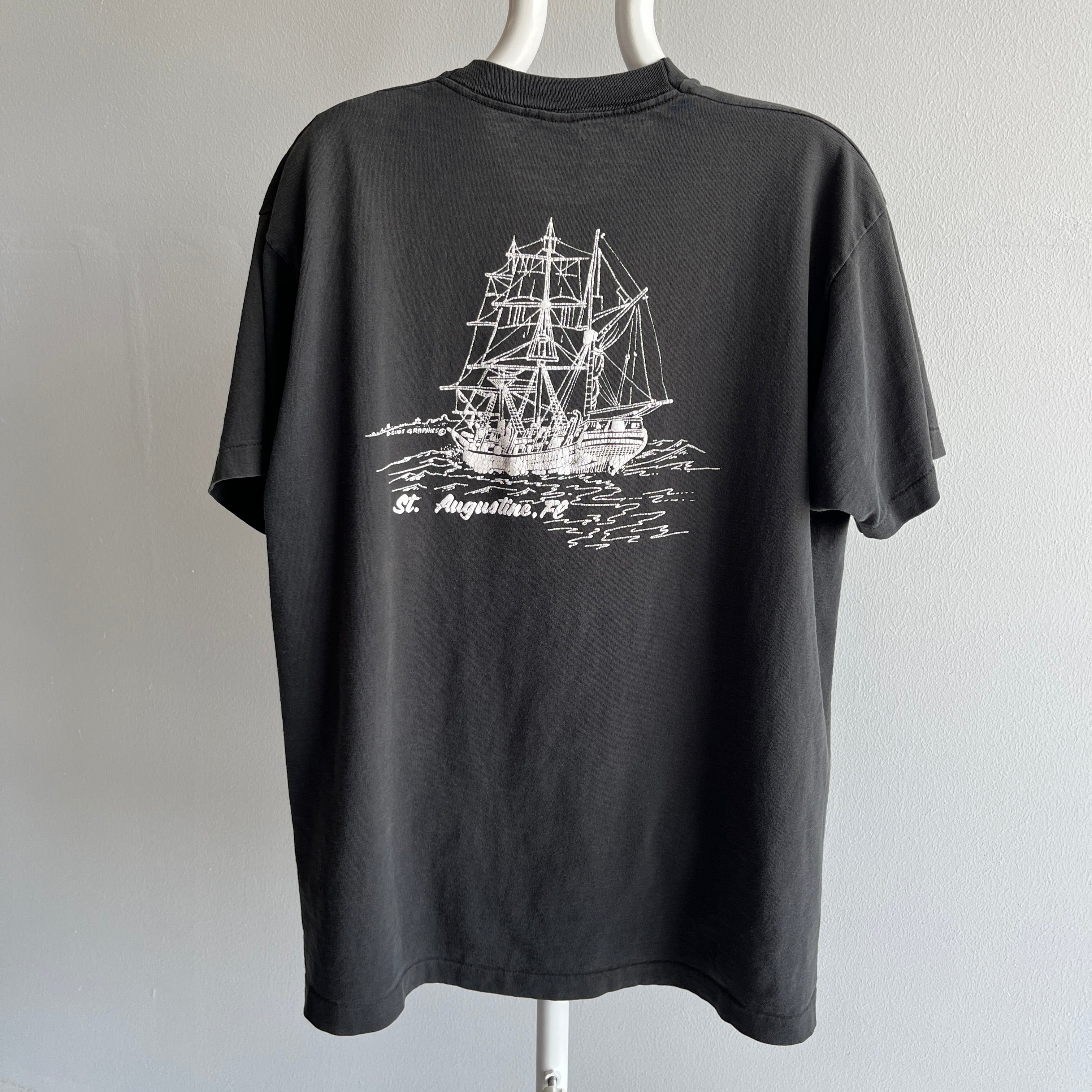 1980s St. Augustine Front and Back Pocket T-Shirt