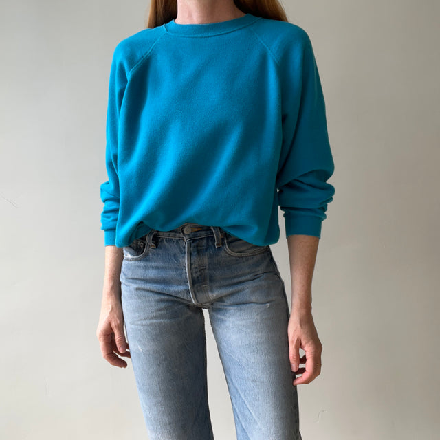 1990s Blue Blank Sweatshirt