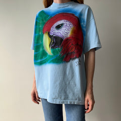 1992 Airbrushed Giant Parrot Head T-Shirt - YES PLEASE