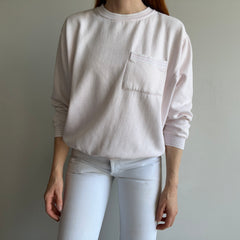 1980s Pale Pink Pocket Sweatshirt