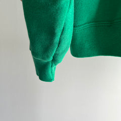 1990s Kelly Green Delightful Sweatshirt - Not A Raglan !!!
