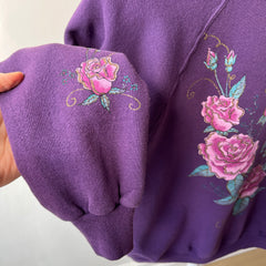 1980s Rose Sweatshirt - THE SLEEVES!