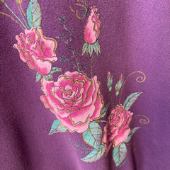 1980s Rose Sweatshirt - THE SLEEVES!