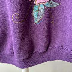 1980s Rose Sweatshirt - THE SLEEVES!