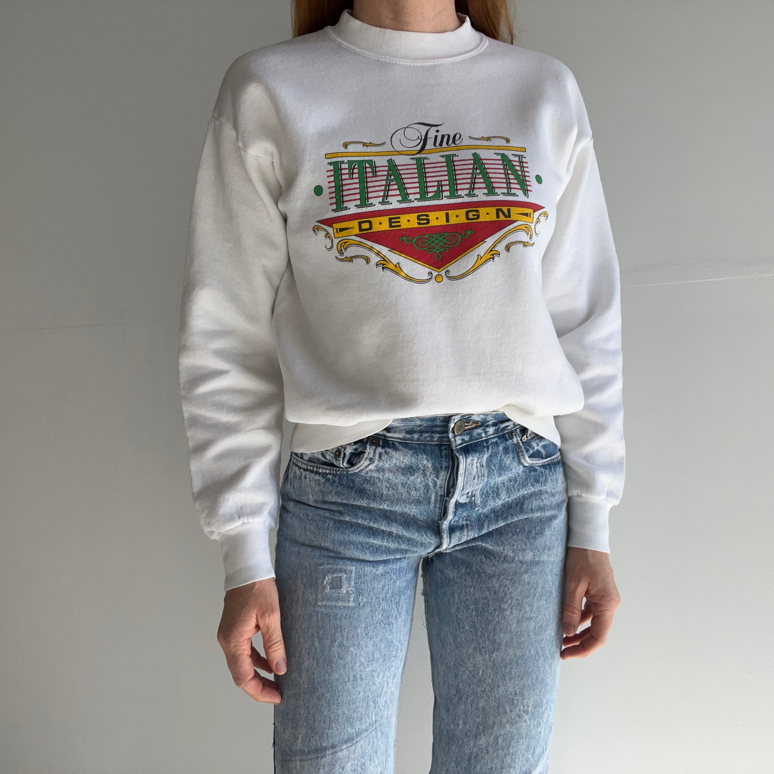 1980s Fine Italian Design Sweatshirt - American Made