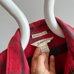 1980s/90s Big Mac by St. John's Bay Cotton Flannel with Mending