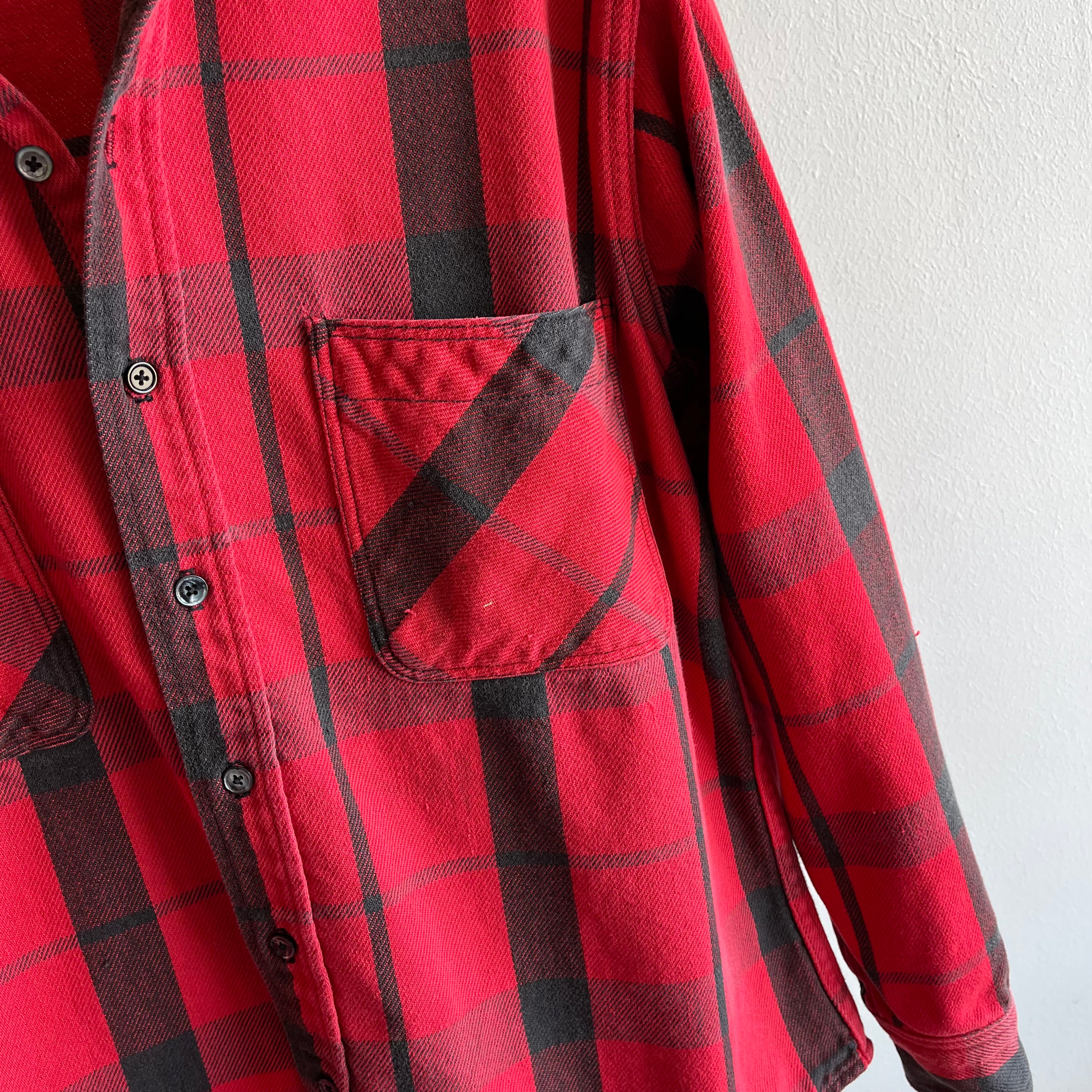 1980s/90s Big Mac by St. John's Bay Cotton Flannel with Mending