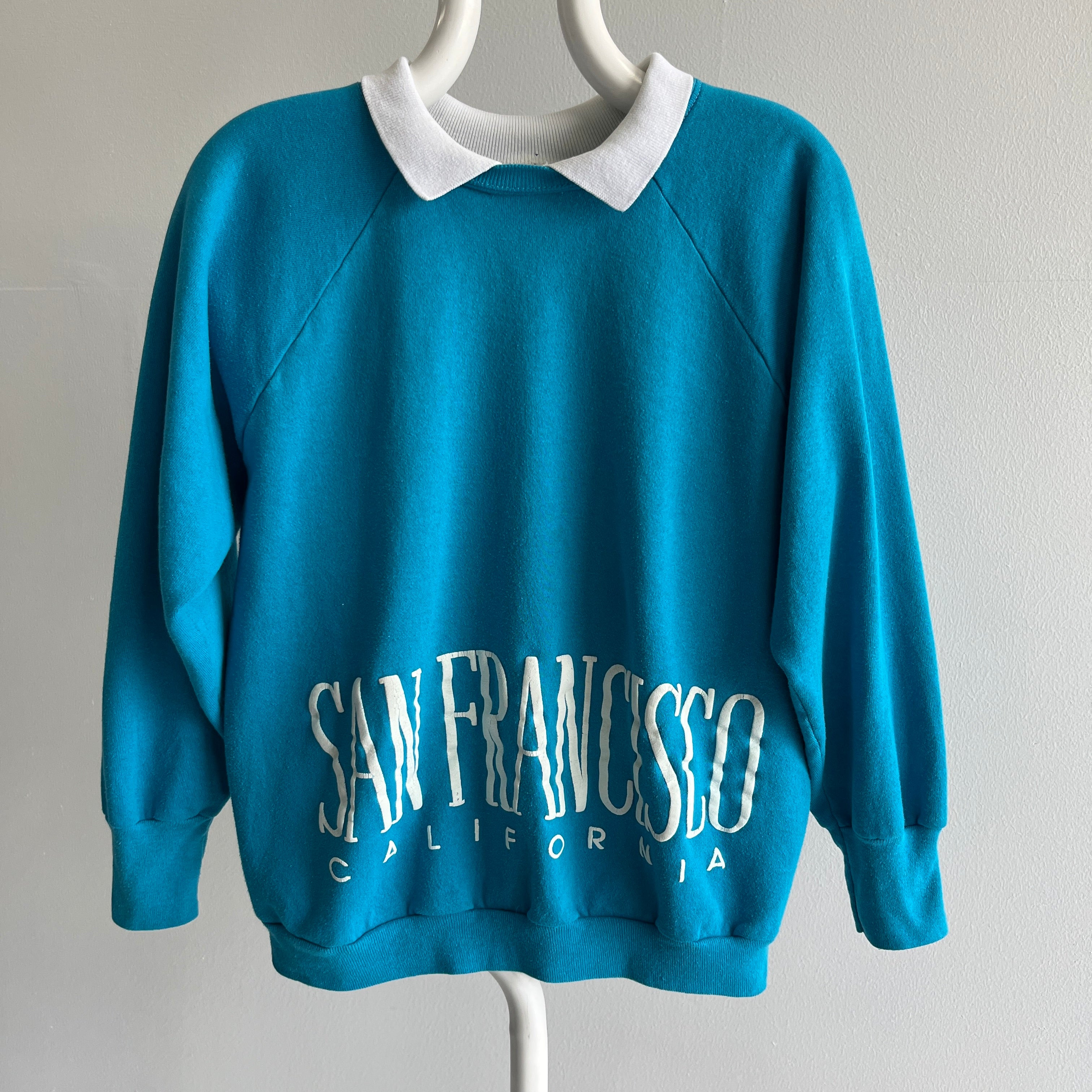 1980s San Francisco Collared Sweatshirt