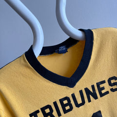 1970s Tribune Knit V-Neck T-Shirt - Rad