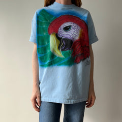 1992 Airbrushed Giant Parrot Head T-Shirt - YES PLEASE