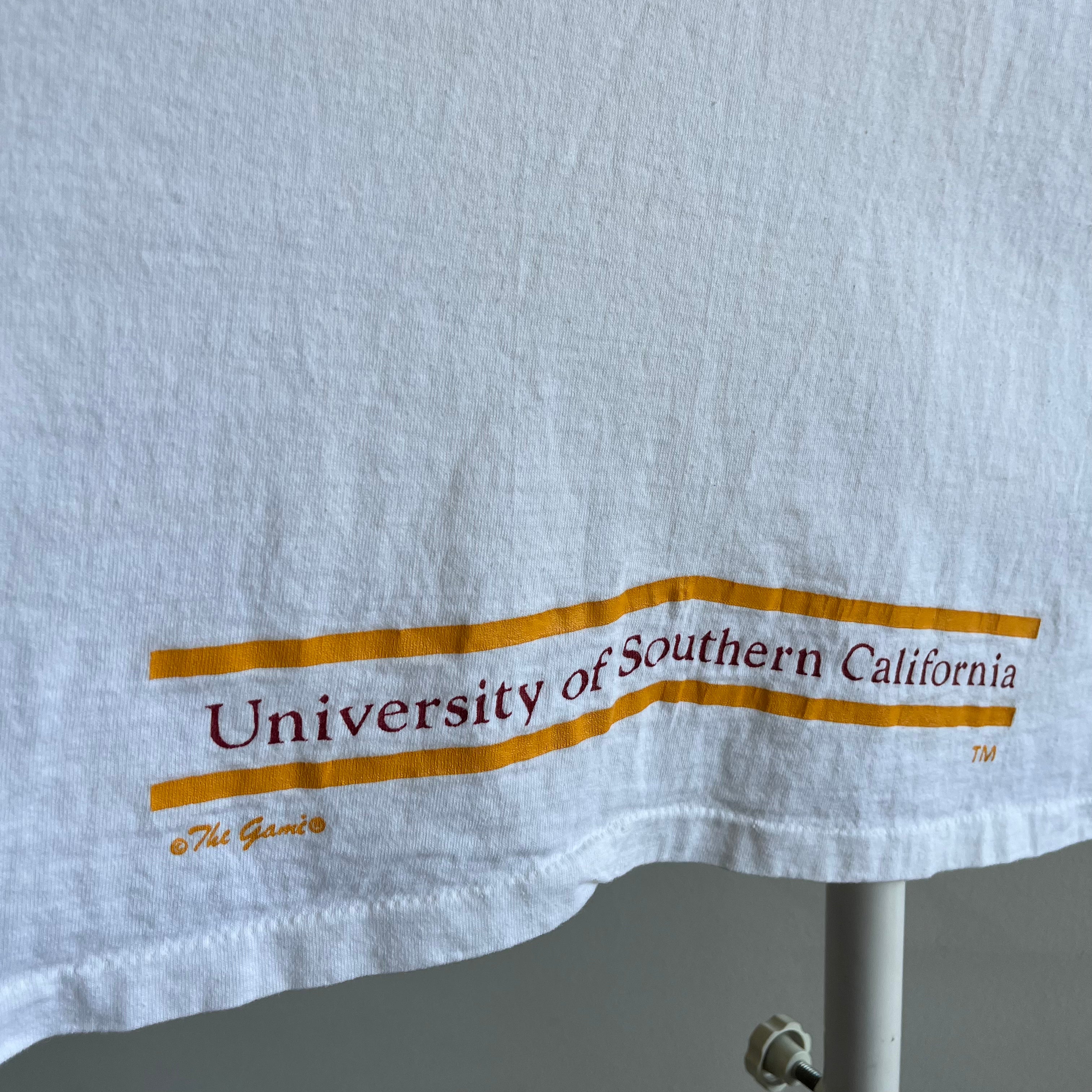 1980s University of Southern California Cotton Tank Top - FIGHT ON