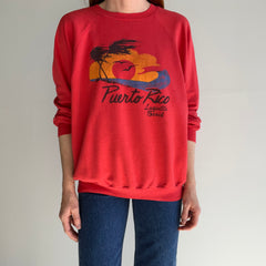 1980s Super Thin and Worn Luquillo Beach, Puerto Rico Sweatshirt/Shirt