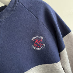 1980s Mon Valley Country Club Color Block Sweatshirt