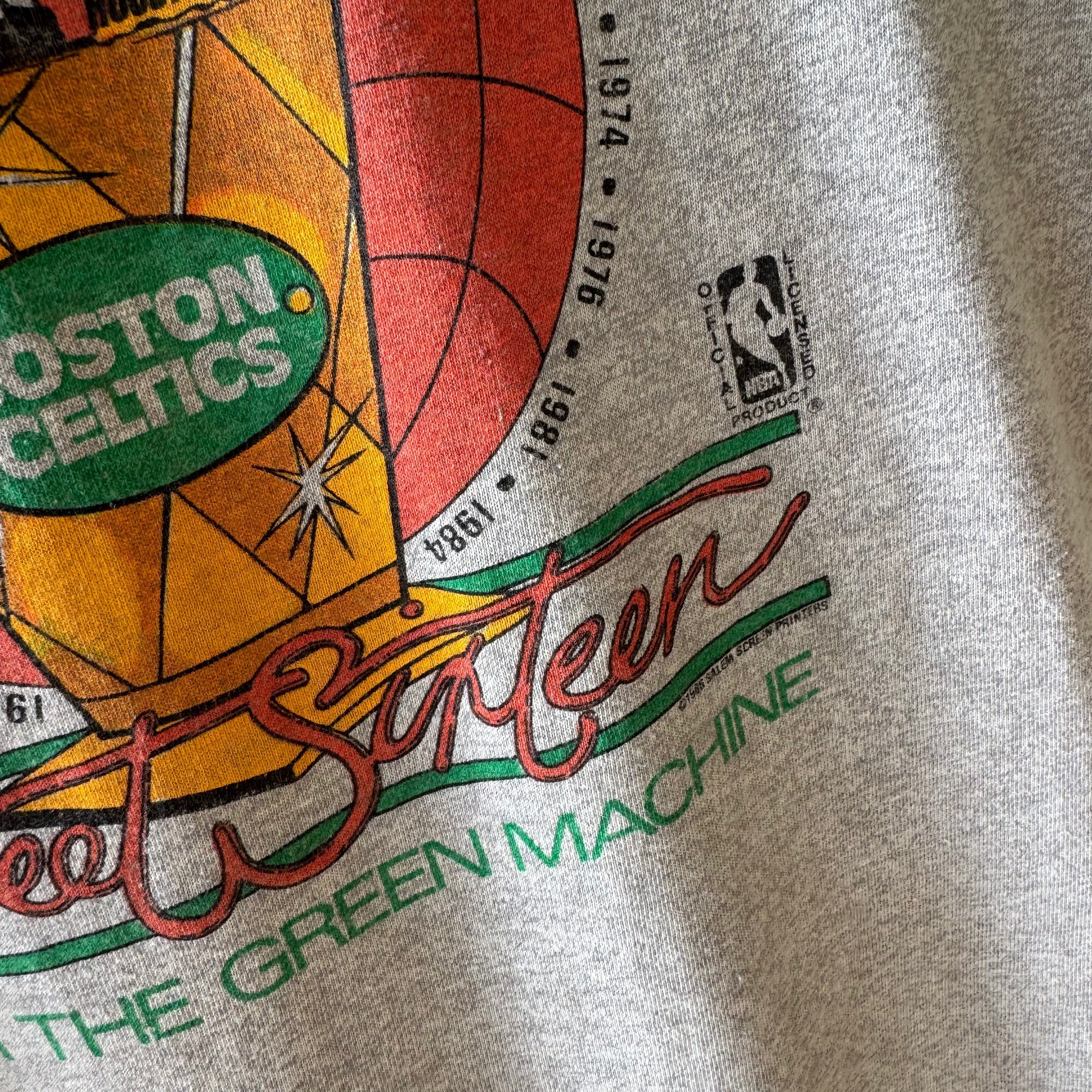 1986 World Champions Boston Celtics Sweet Sixteen T-Shirt - Collectible