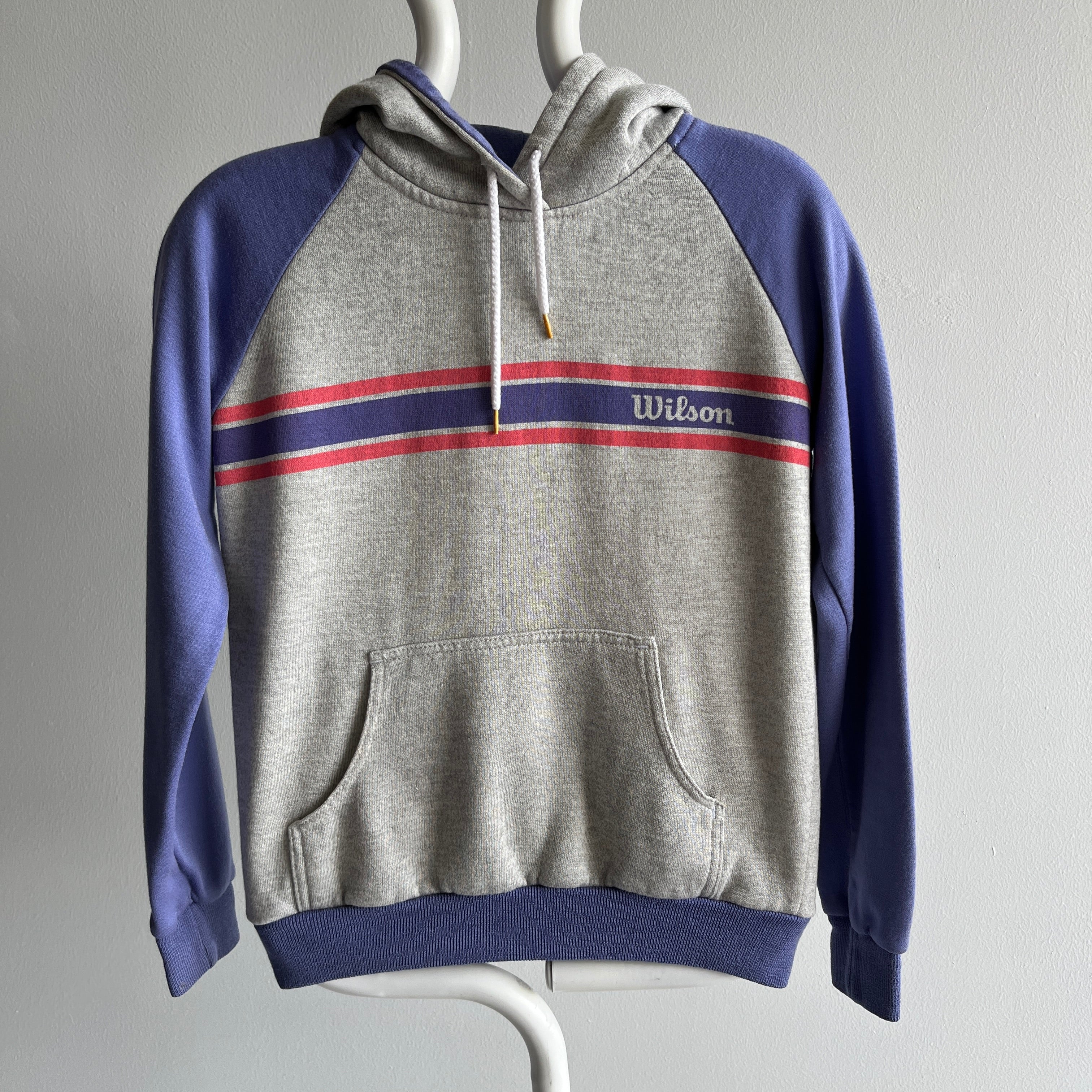 1980s Wilson Two Tone Pull Over Hoodie