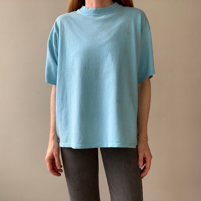 1980s/90s Light Blue Blank T Shirt