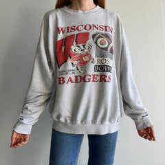 1994 Rose Bowl Wisconsin Badgers Ultra Thin and Tattered Sweatshirt