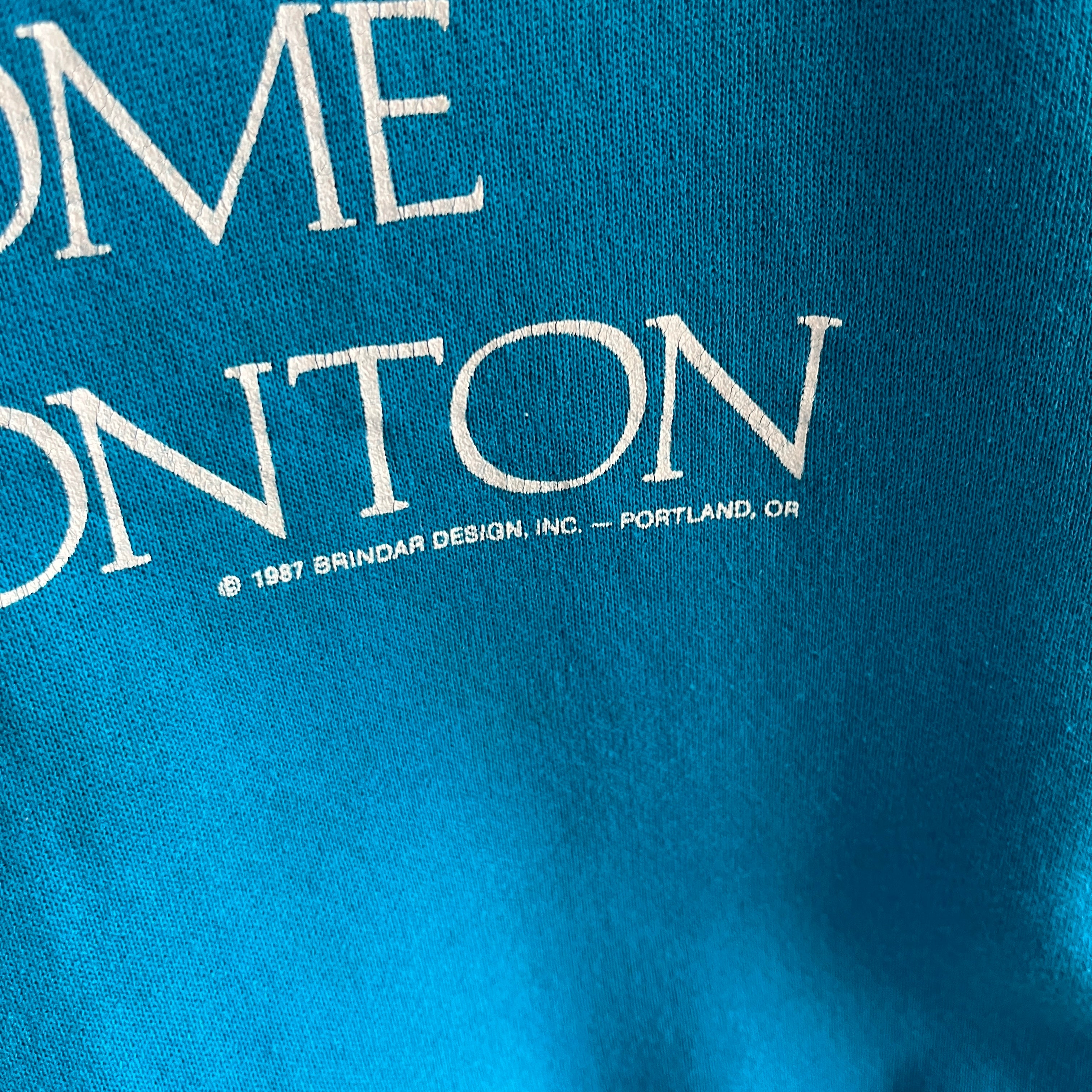 1987 London, Paris, Rome, Eatonton (Georgia) Tourist Sweatshirt