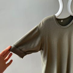 1980s Euro Military Cotton T-Shirt - Faded Army Green