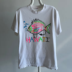 1989 Hawaii Fish Tourist T-Shirt