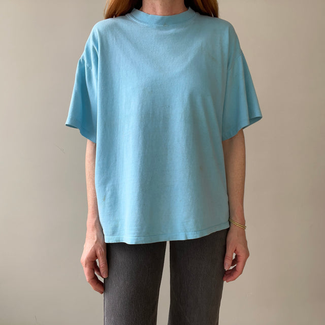 1980s/90s Light Blue Blank T Shirt