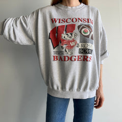 1994 Rose Bowl Wisconsin Badgers Ultra Thin and Tattered Sweatshirt