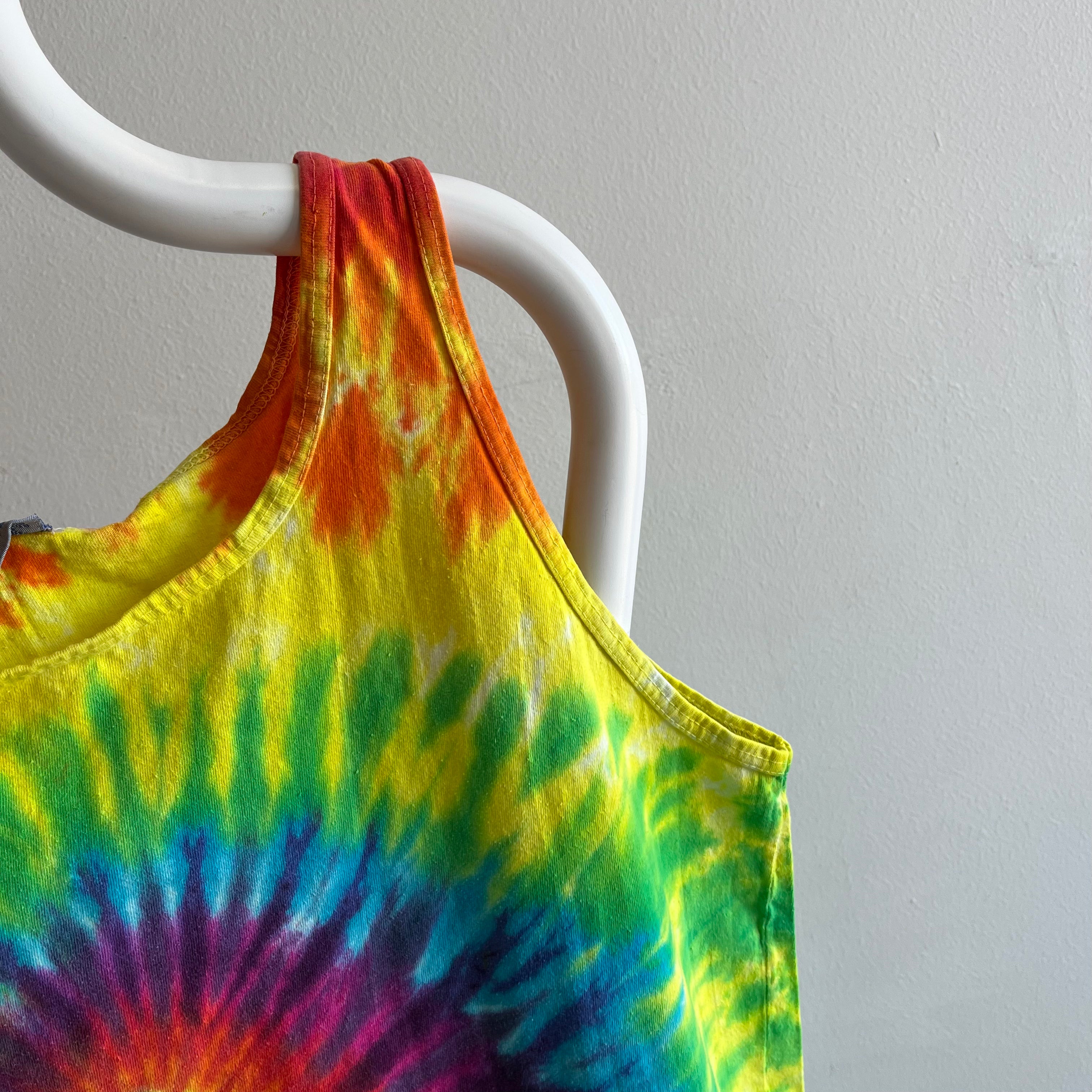 1980s Tie Dye Cotton Tank Top