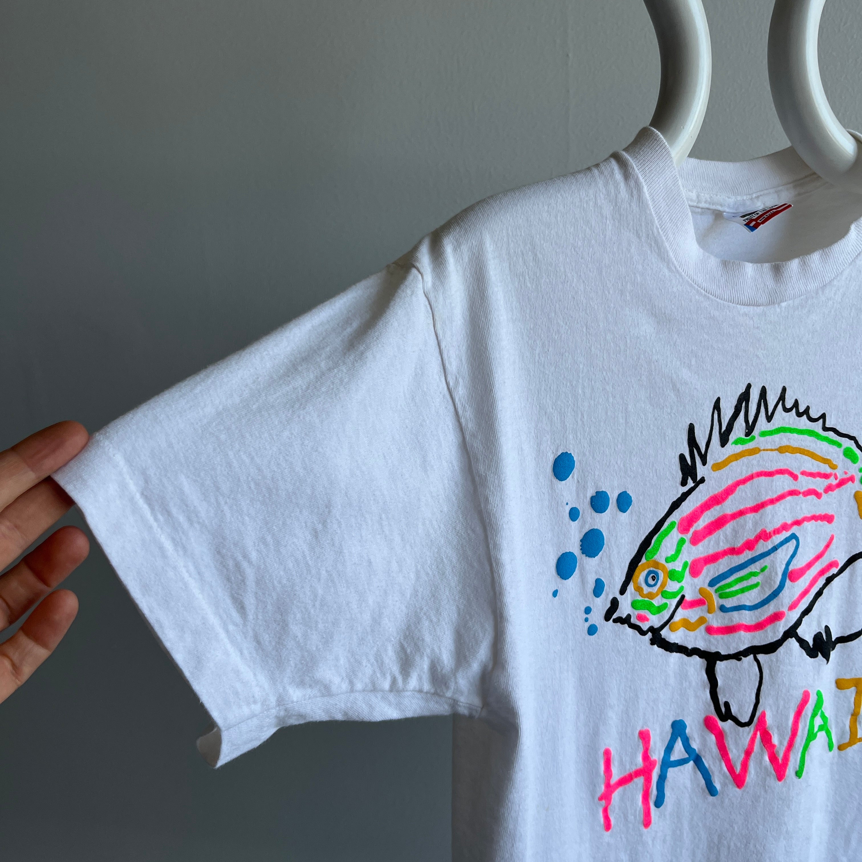 1989 Hawaii Fish Tourist T-Shirt