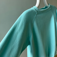 1990s Super Wonderful Sea Foam Blue/Green HHW Sweatshirt