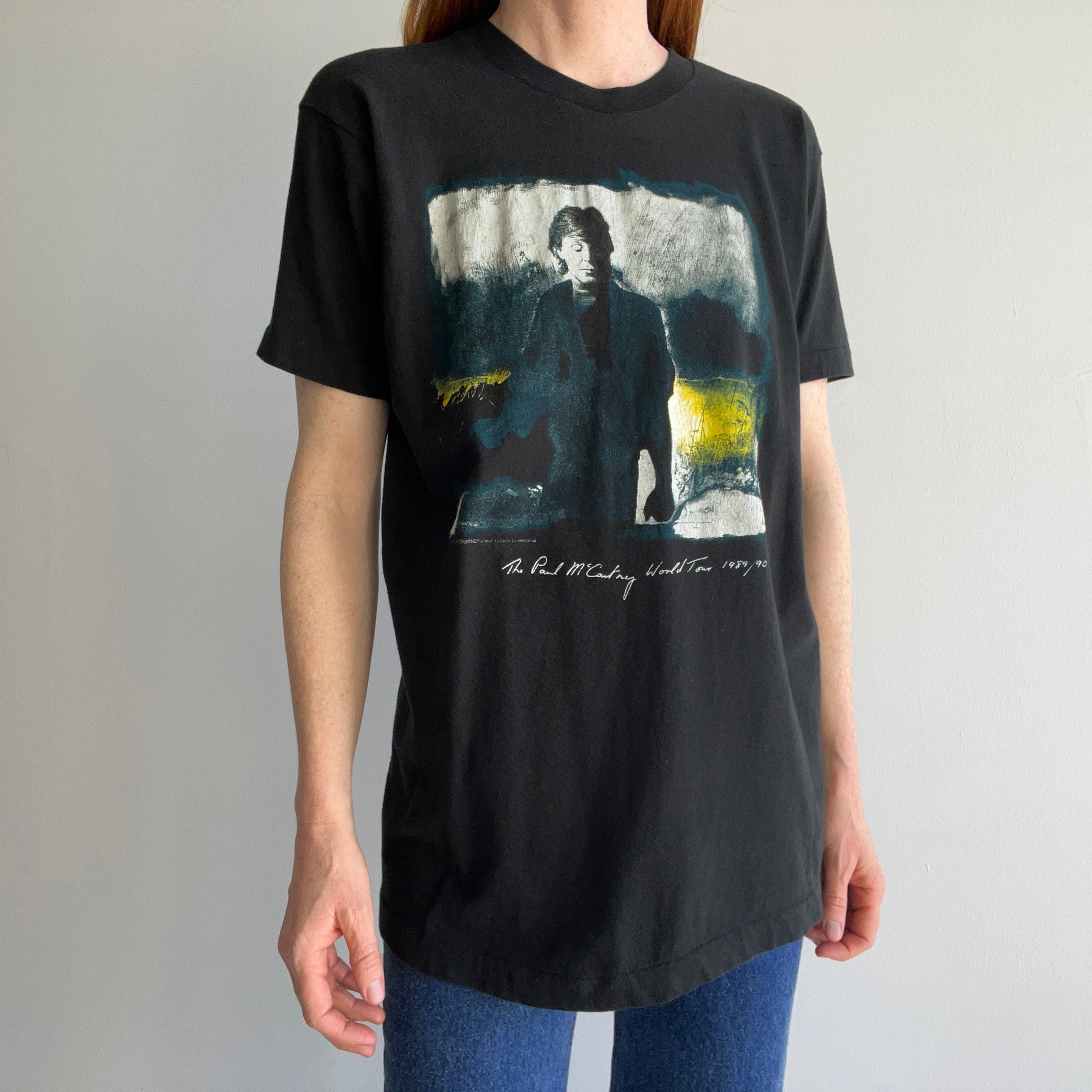 1989/90 Paul McCartney Tour T-Shirt - Front and Back
