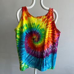 1980s Tie Dye Cotton Tank Top